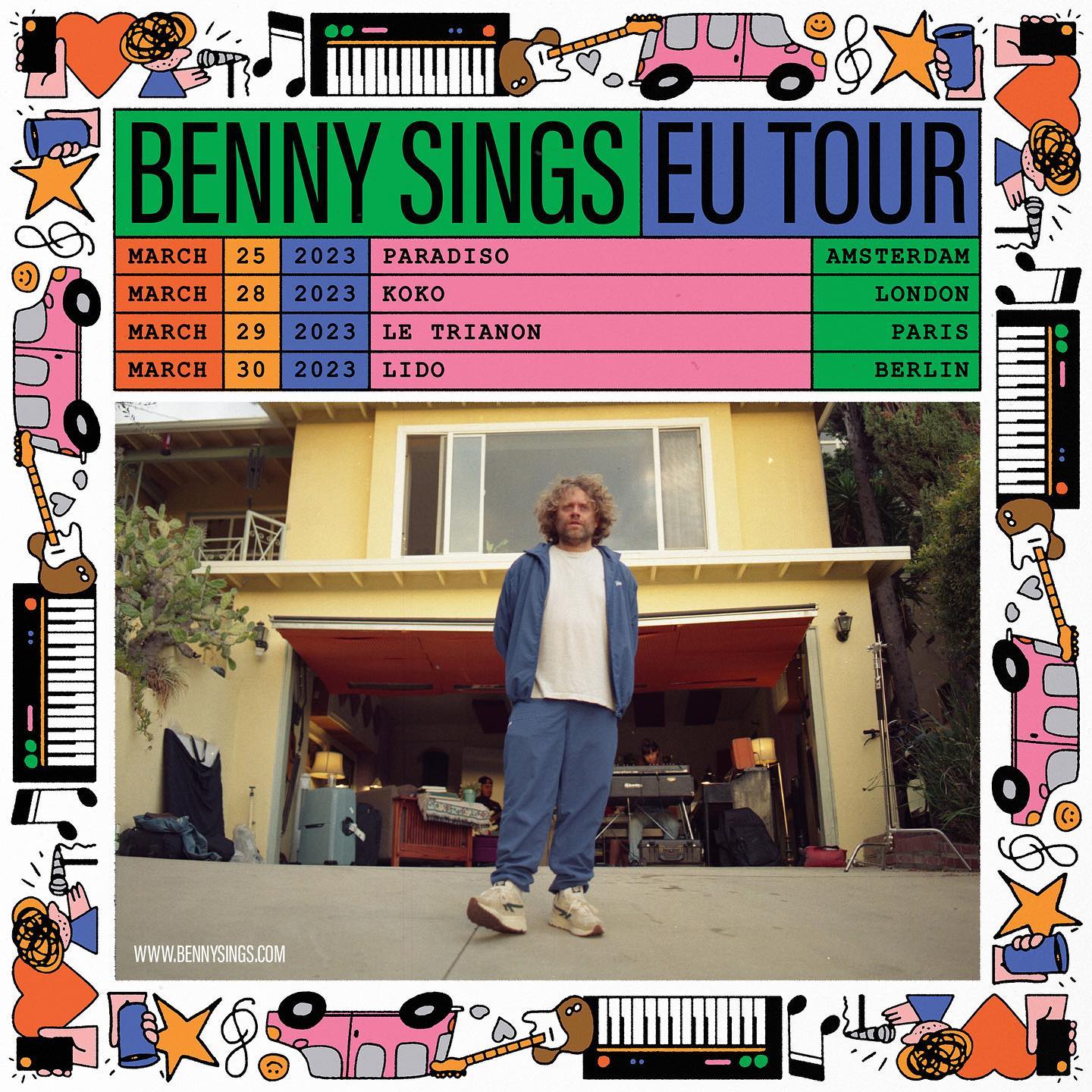 Benny Sings kondigt Europese tour aan Pennies From Heaven